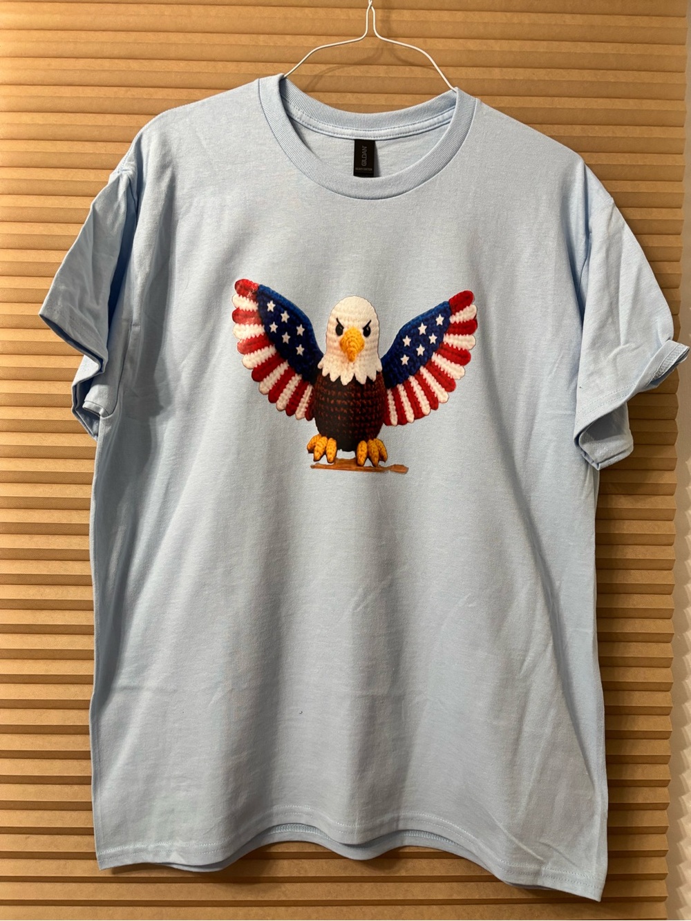 NEW size Large Light Blue Men's Eagle Graphic Tee